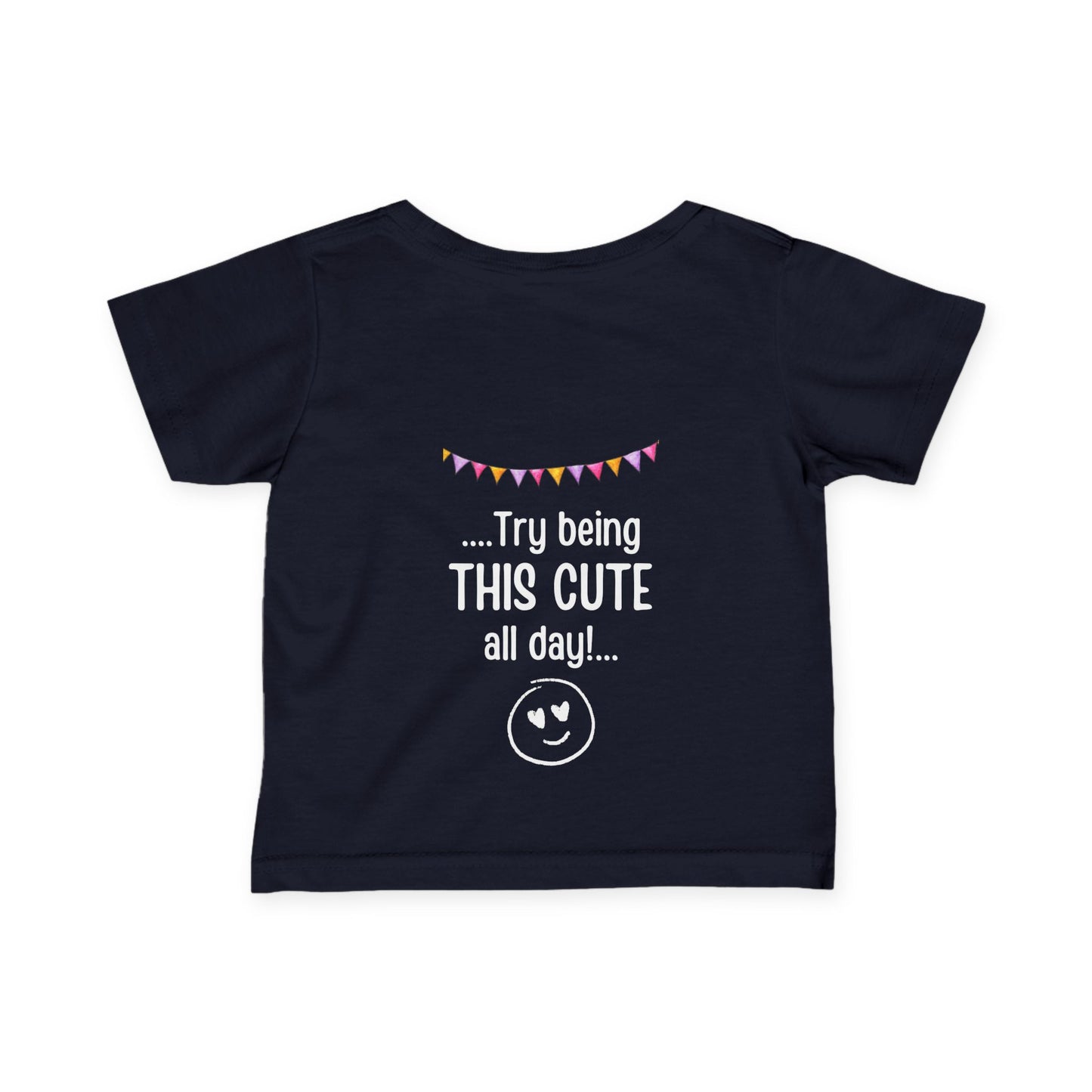 Unique Running Gift | If you think 26.2 miles is tough - try being this cute |Infant T-shirt | Baby Gift for Runners.