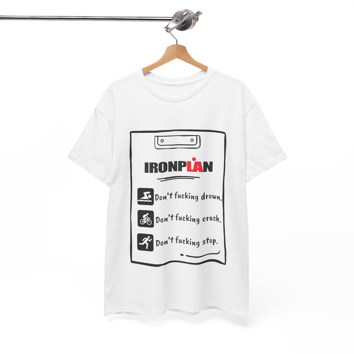 Unique Running Gift | Triathlete Gift |Don’t f**king drown | Funny, Sweary, Motivational T-Shirt | IRONMAN weekend!