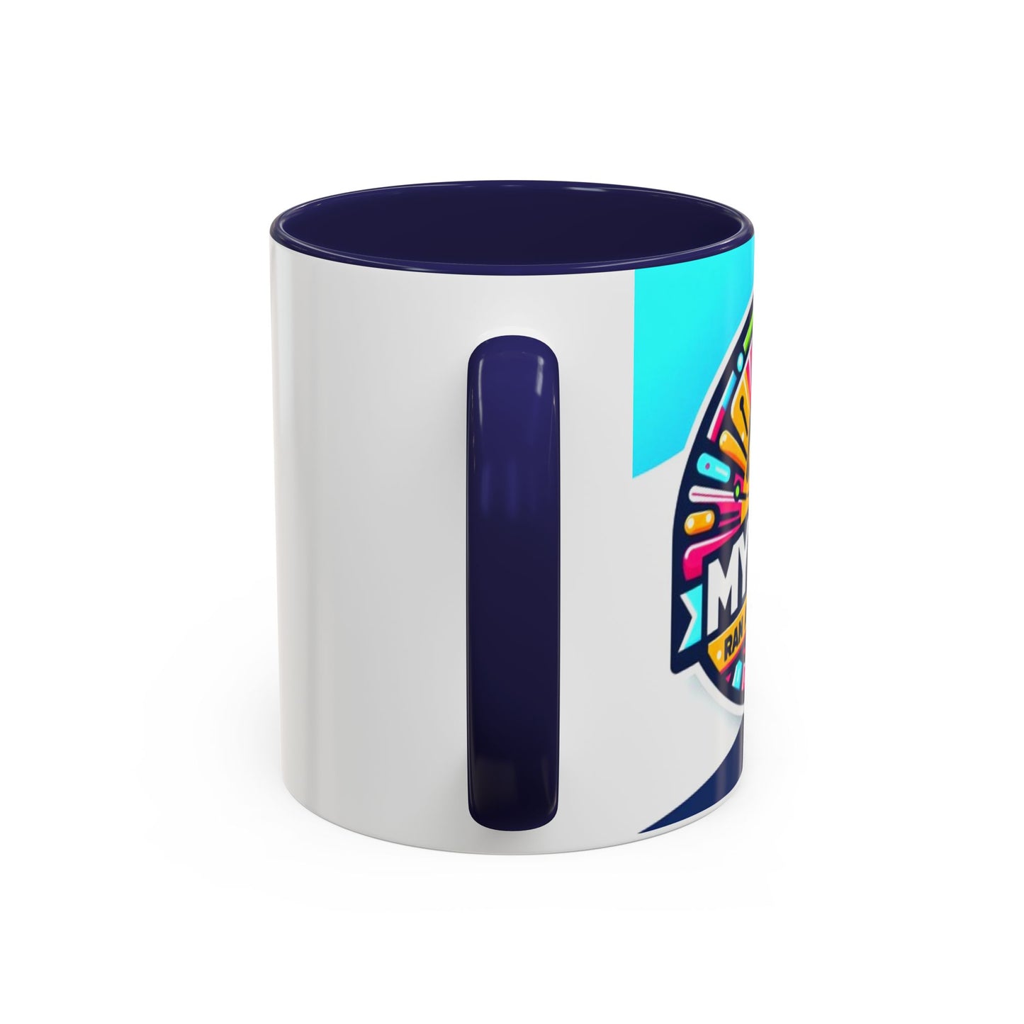 "White ceramic mug with red contrast 'My Dad Ran a Marathon' text celebrating father's achievement"