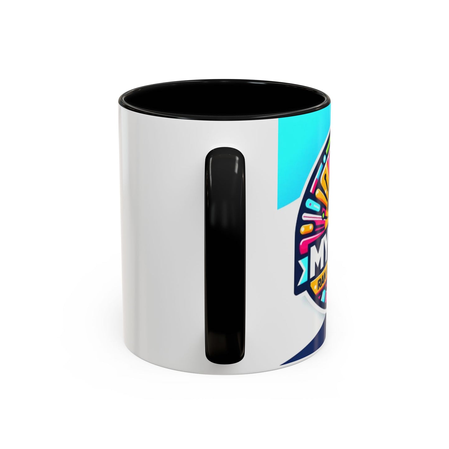 "White ceramic mug with black contrast 'My Dad Ran a Marathon' text celebrating father's achievement"