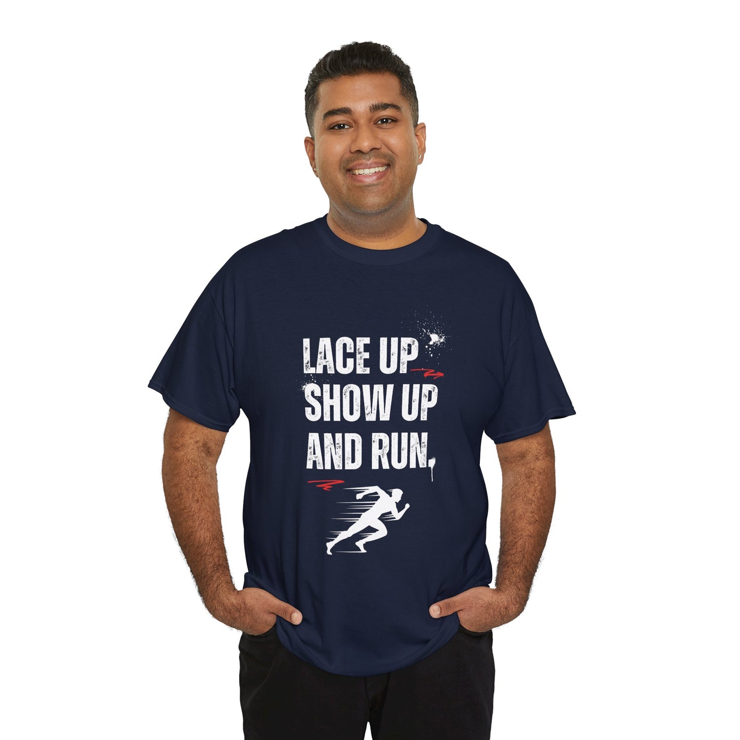 T-shirt for runners | Lace Up Show Up and Run |Gift for Runners, Motivational T-shirt.