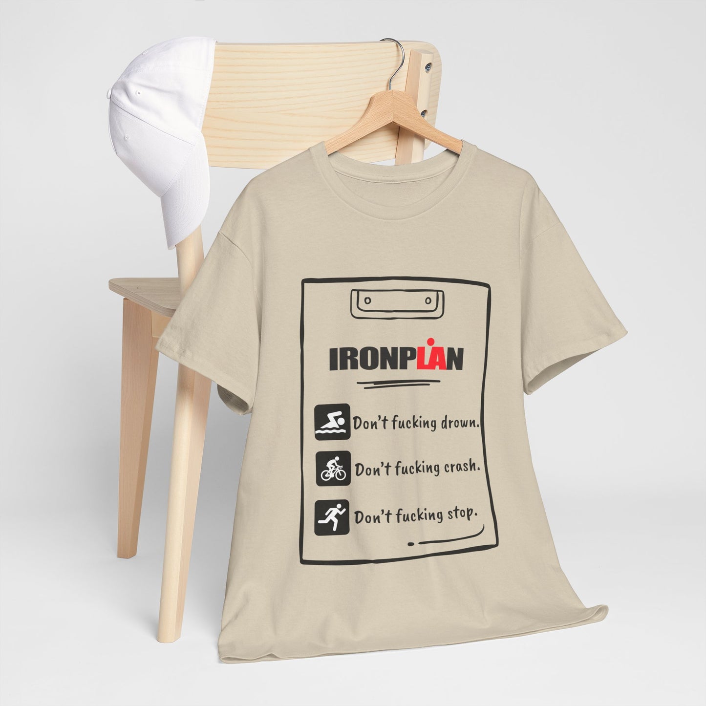 Unique Running Gift | Triathlete Gift |Don’t f**king drown | Funny, Sweary, Motivational T-Shirt | IRONMAN weekend!