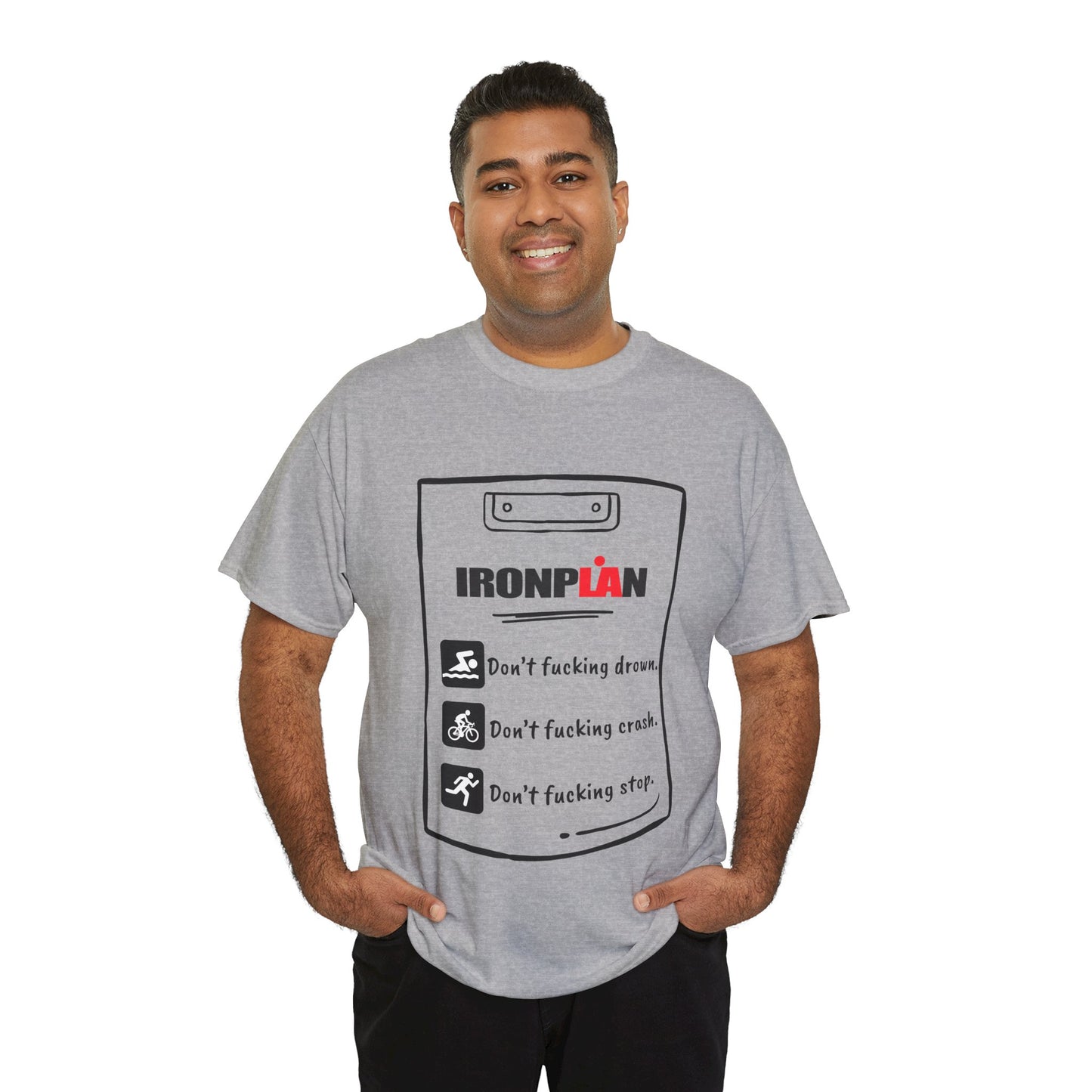 Unique Running Gift | Triathlete Gift |Don’t f**king drown | Funny, Sweary, Motivational T-Shirt | IRONMAN weekend!