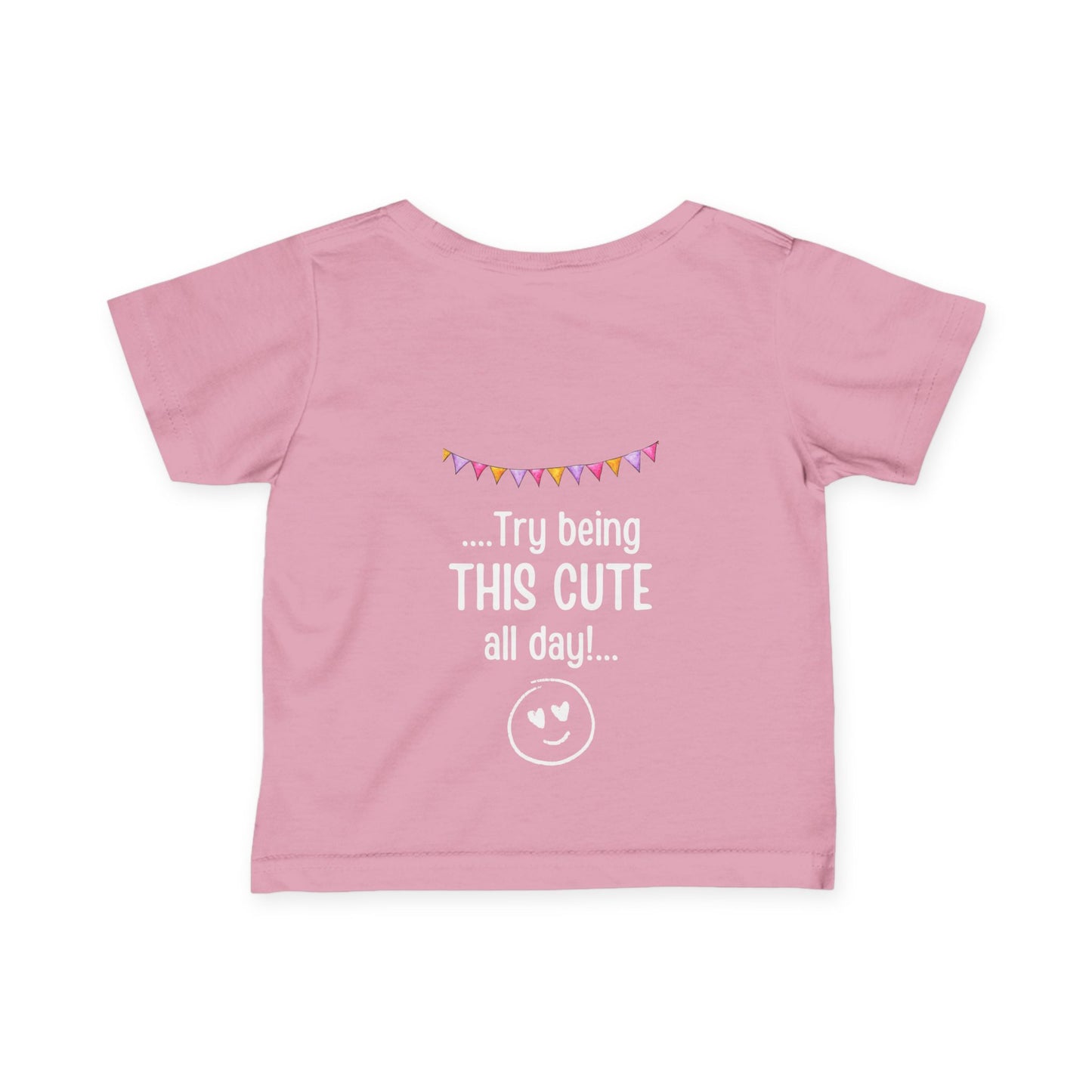 Unique Running Gift | If you think 26.2 miles is tough - try being this cute |Infant T-shirt | Baby Gift for Runners.