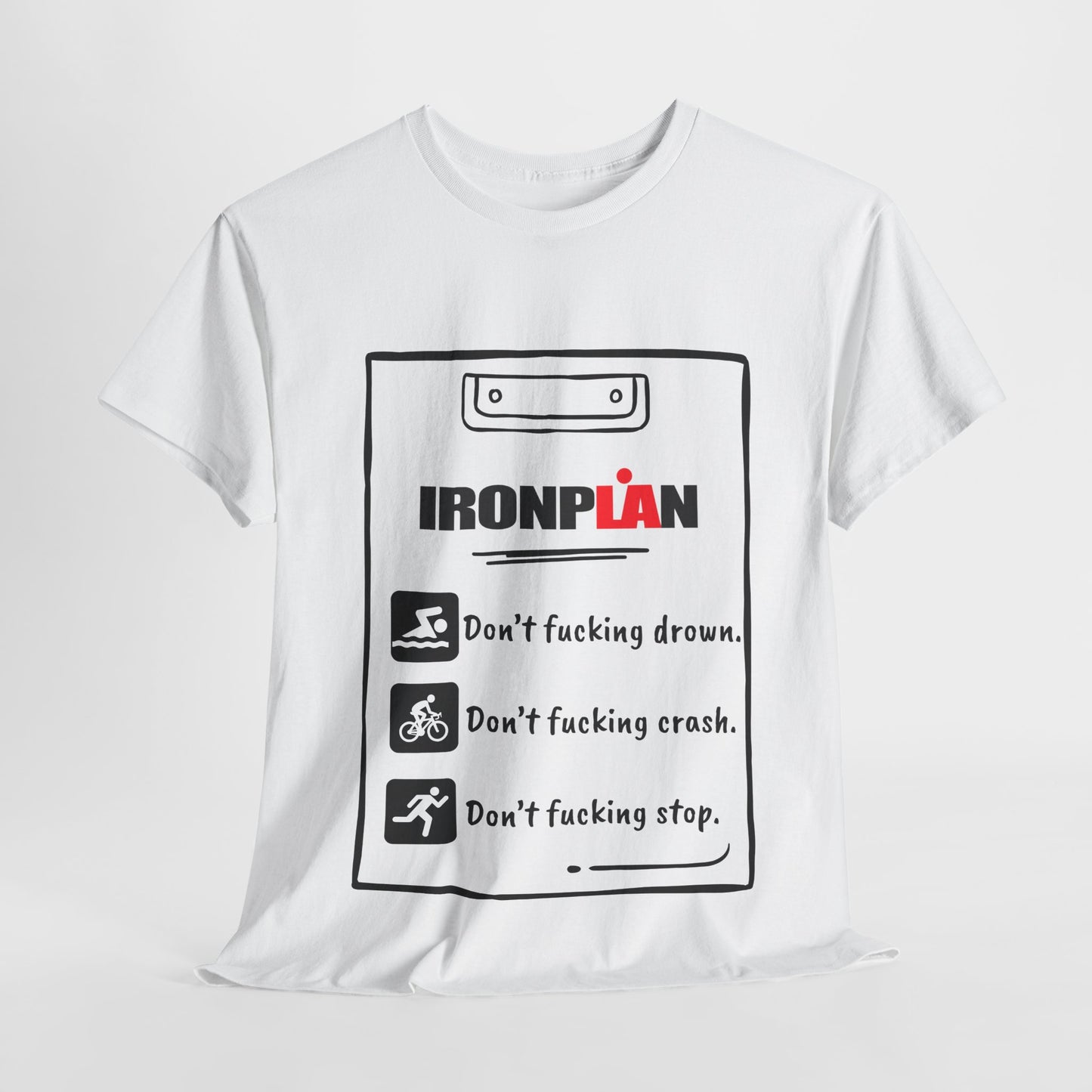 Unique Running Gift | Triathlete Gift |Don’t f**king drown | Funny, Sweary, Motivational T-Shirt | IRONMAN weekend!