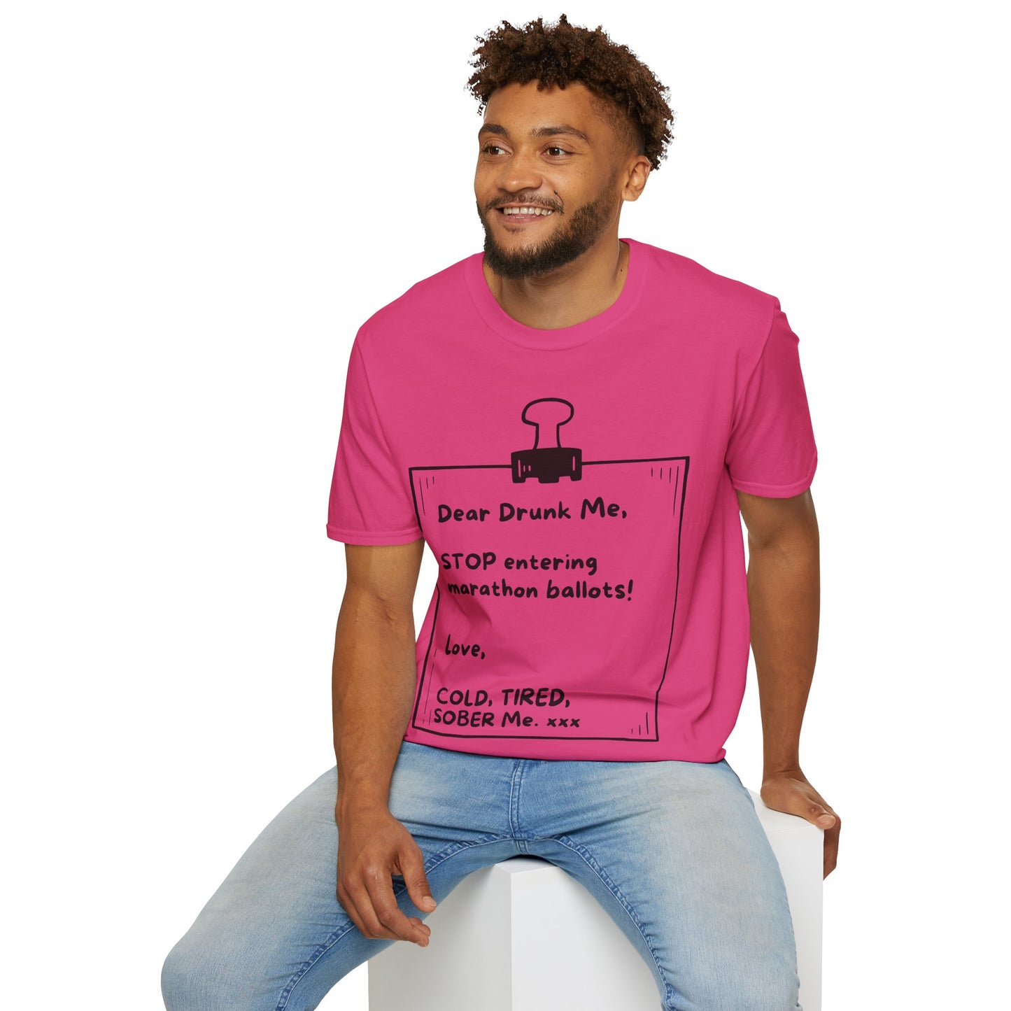 Unique Running Gift | Funny Running T-Shirt | Dear Drunk Me, STOP entering marathon ballots!