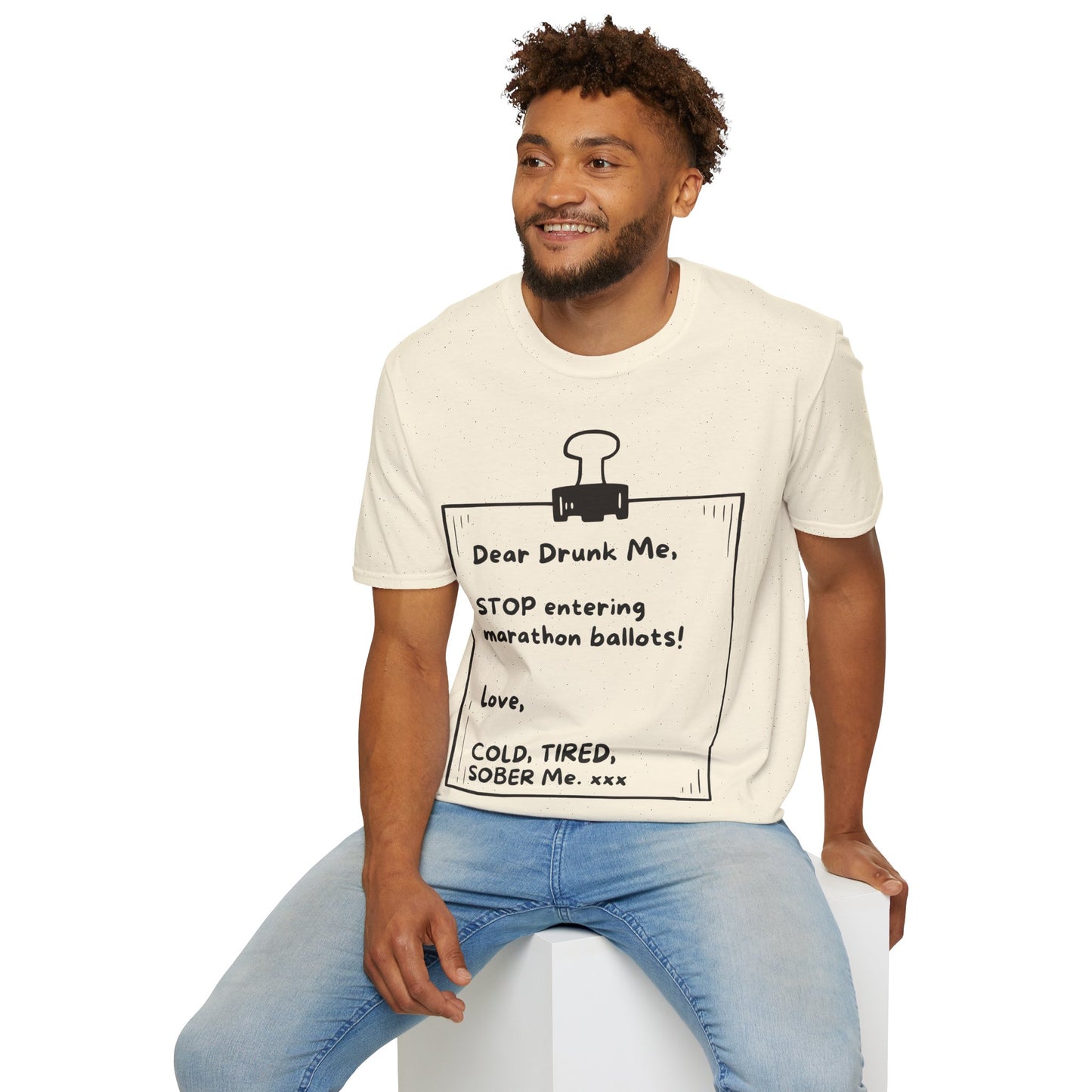 Unique Running Gift | Funny Running T-Shirt | Dear Drunk Me, STOP entering marathon ballots!