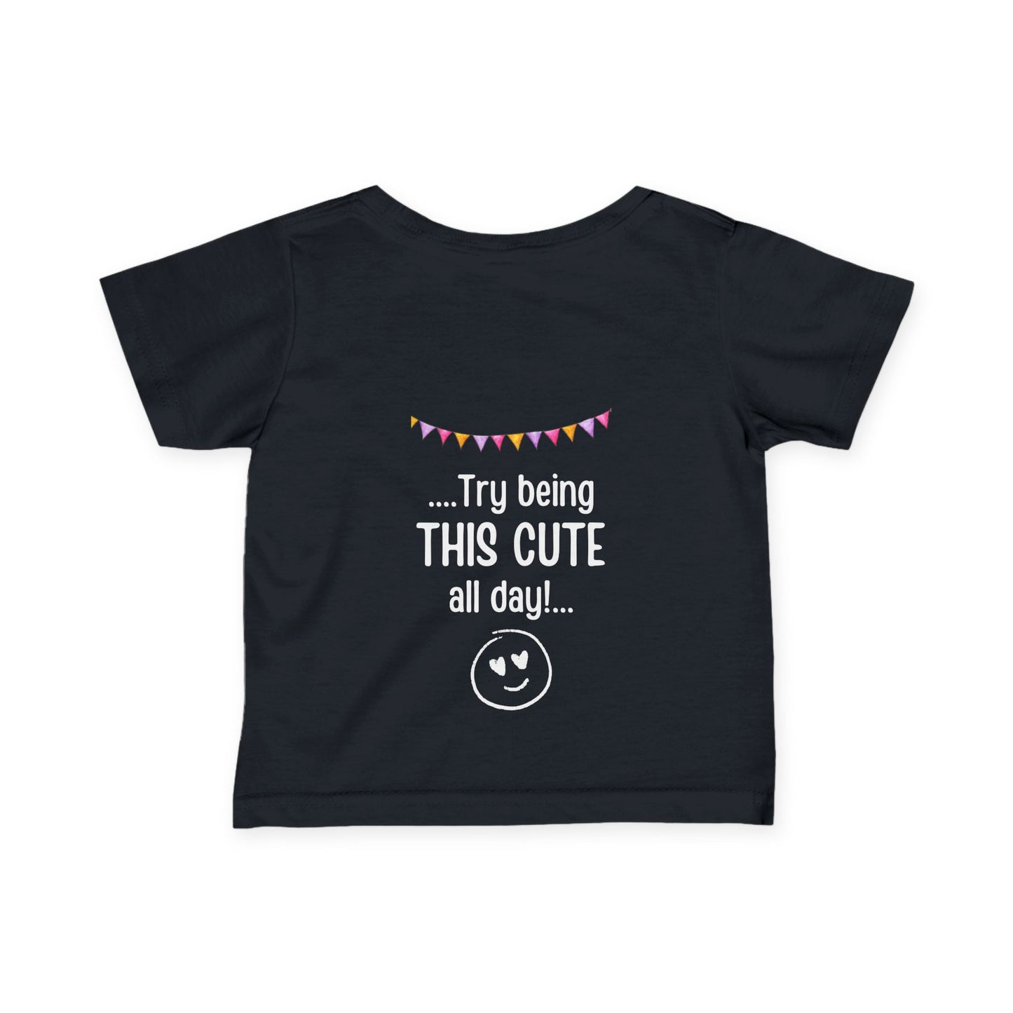 Unique Running Gift | If you think 26.2 miles is tough - try being this cute |Infant T-shirt | Baby Gift for Runners.