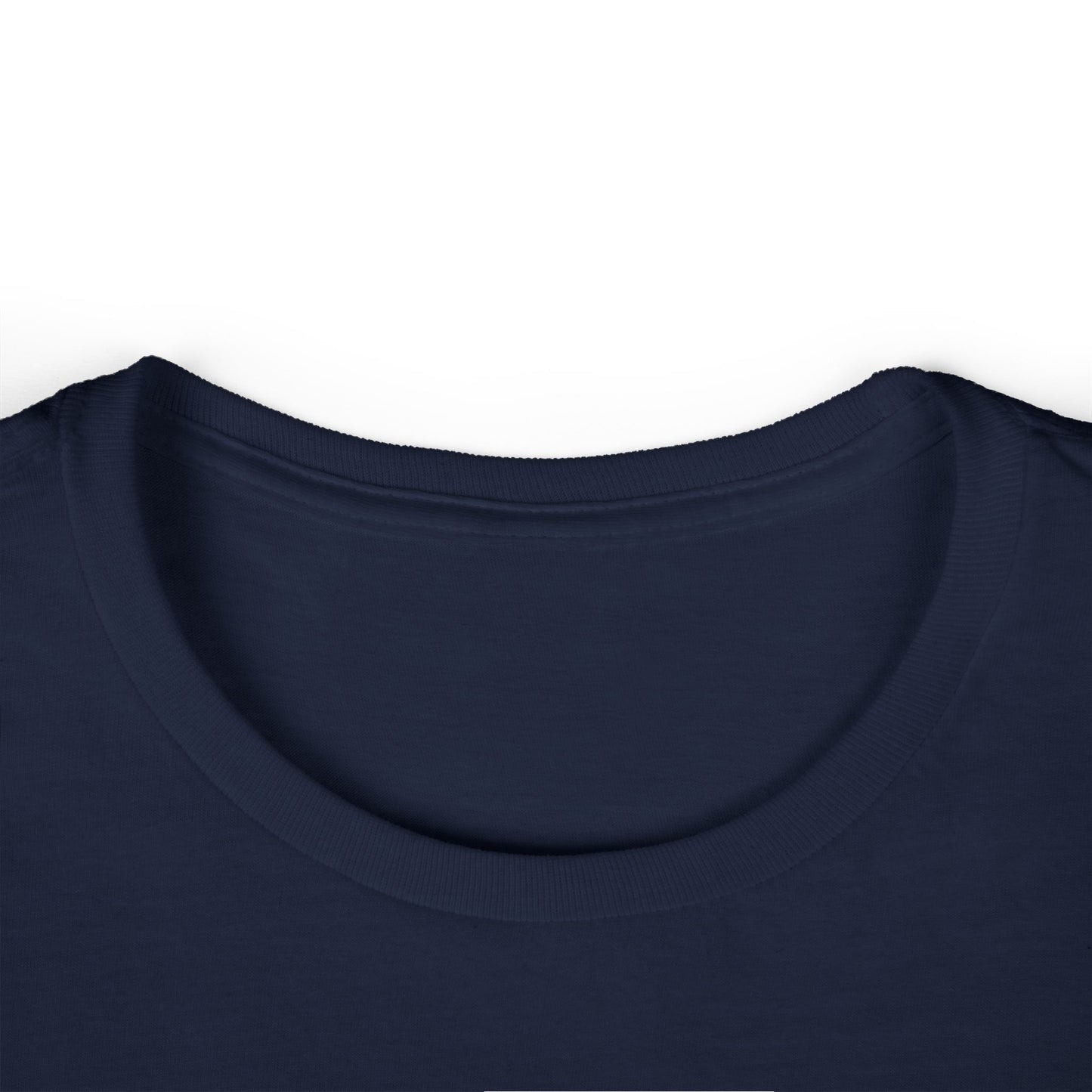 "Collar view - Soft style t-shirt displaying marathon runner's training journey between hills and breakdowns"