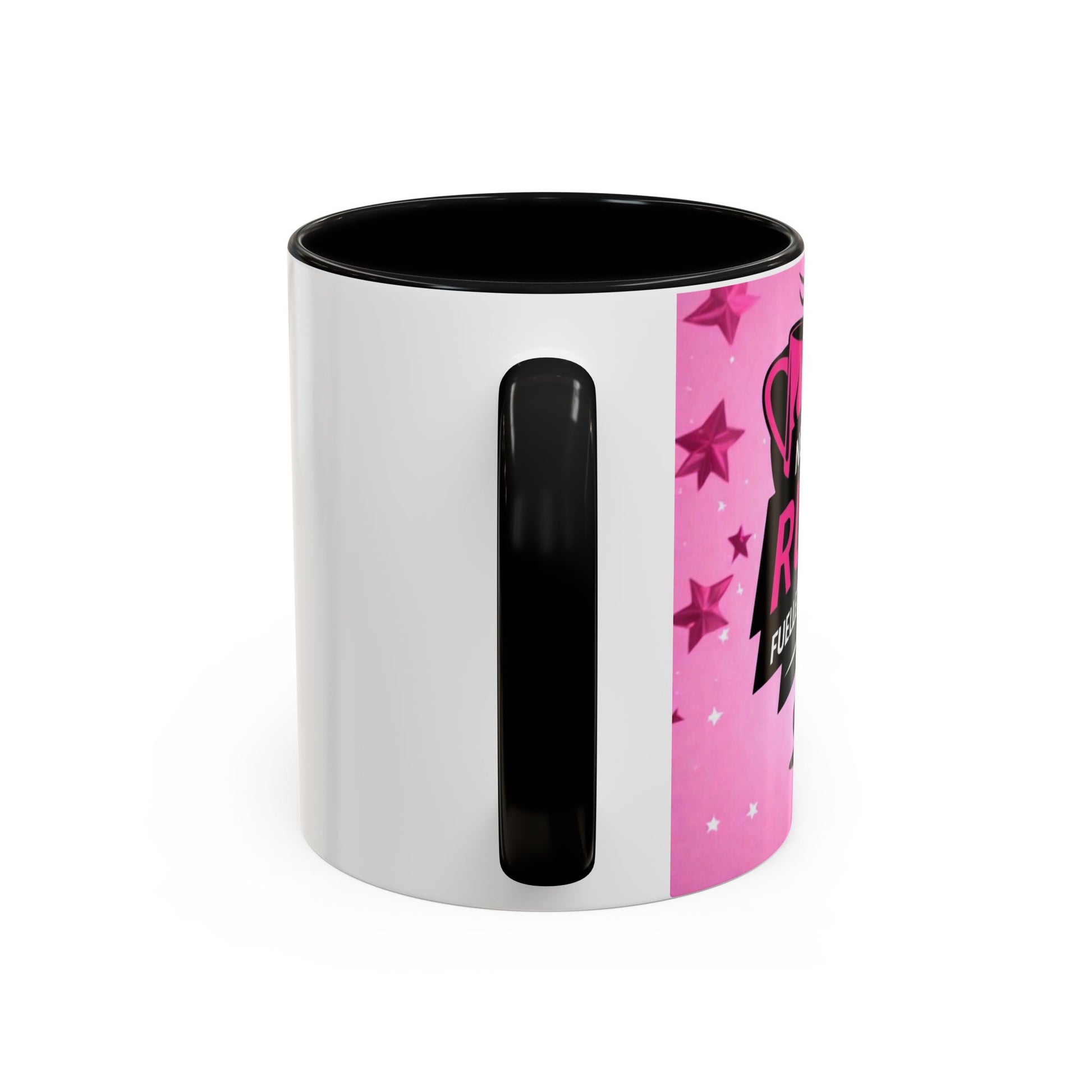 "Funny divorce-themed running mug with motivational text for runners"