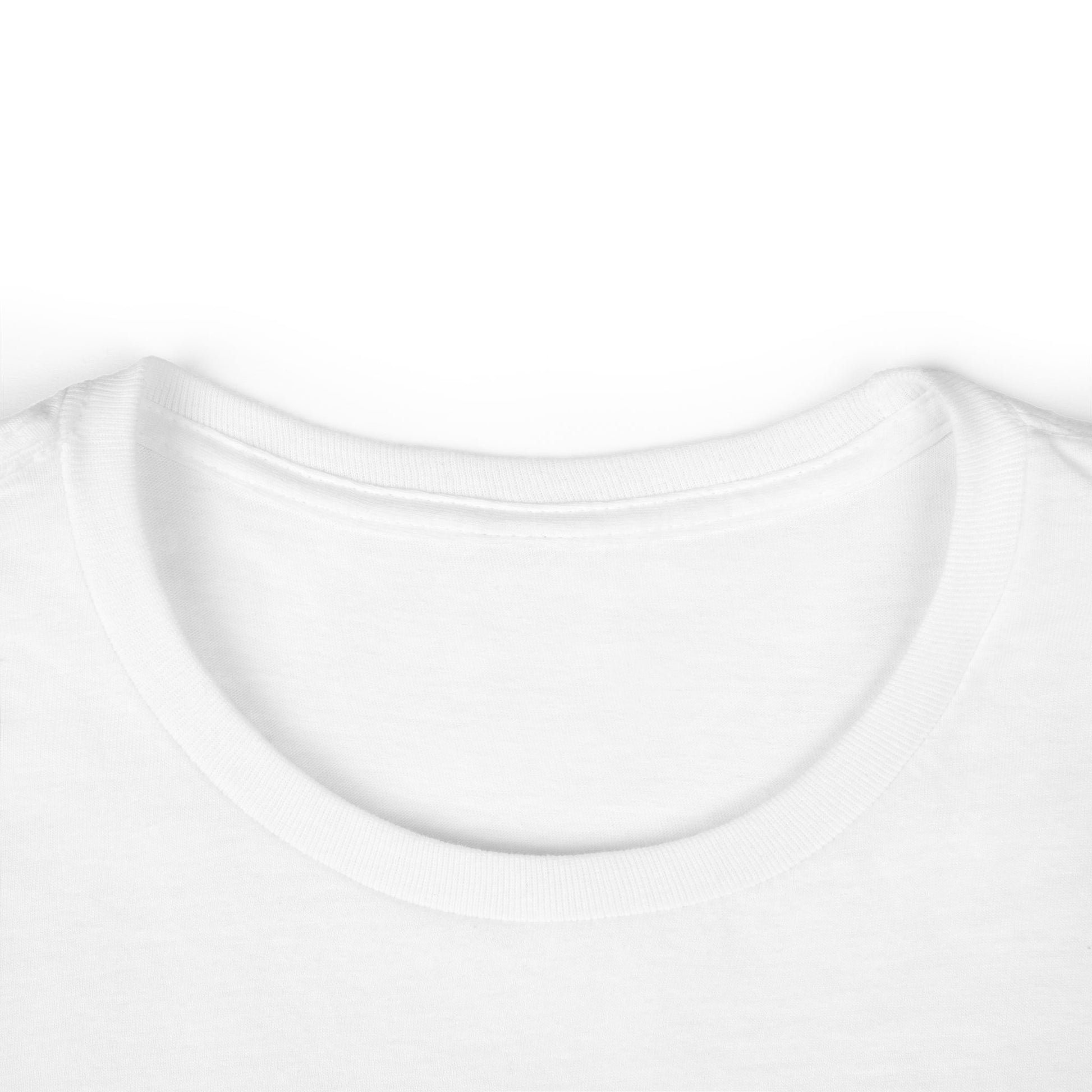 "Collar view - Soft style t-shirt displaying marathon runner's training journey between hills and breakdowns"