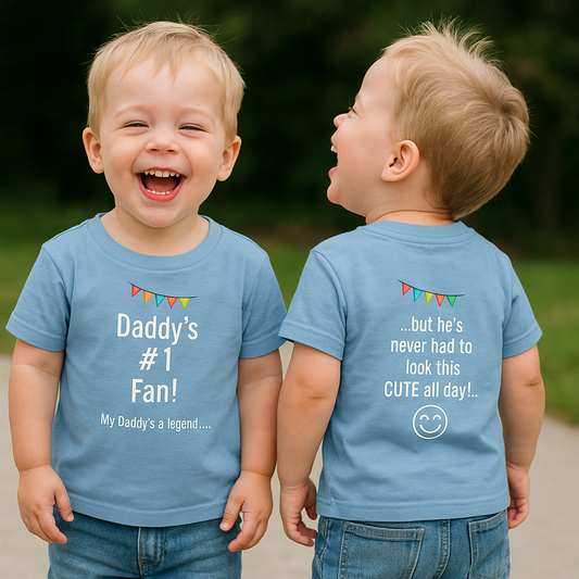 Unique Running Gift | My Daddy's a legend... |Infant t-shirt